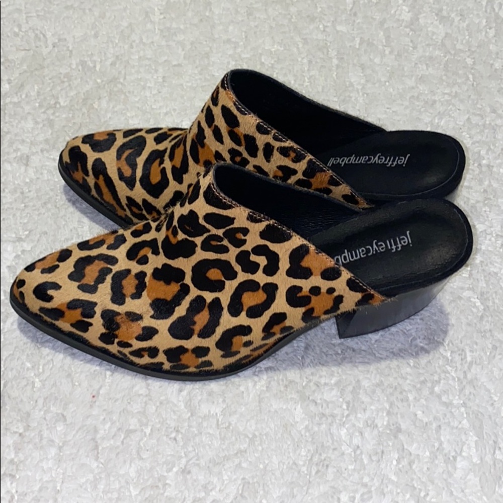 Jeffrey Campbell Leopard Chunky Heels